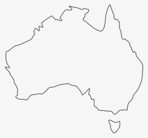 Australia Blank Map Geography - Simple Outline Of Australia