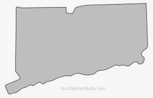 State Outlines - Png Map Of Connecticut
