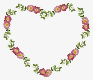 Source - Pixabay - Com - Report - Wedding Flowers Border - Heart Flower Png Frame