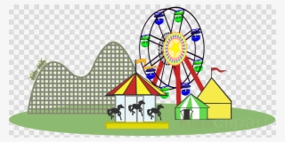 Amusement Park Clipart Carousel Gardens Amusement Park