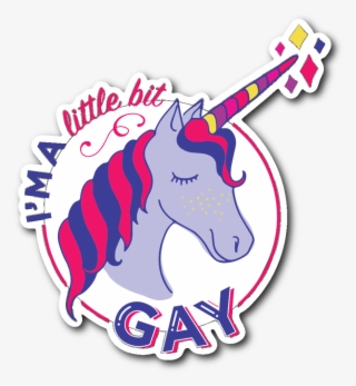 "i'm A Little Bit Gay" Vinyl Sticker