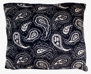 Navy Paisley Cushion