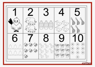 1 To 10 Numbers Transparent File