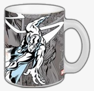 Silver Surfer Retro Taza Presentándonos Al Silver Surfer