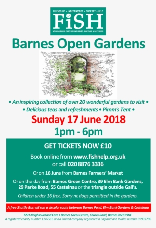 Barnes Open Gardens Buy Tickets Now