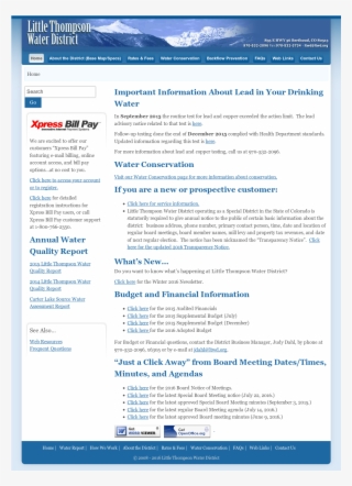 Little Tompson Water District Competitors, Revenue