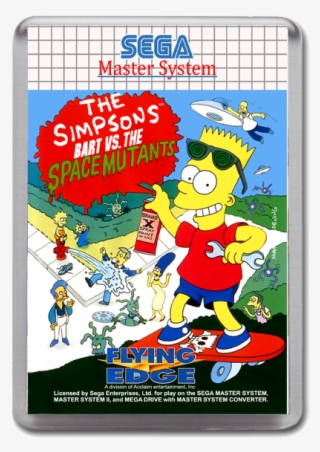 Simpsons Bvssm Sega Master System Game Inspired Fridge