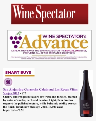 Las Rocas De San Alejandro Wine Spectator