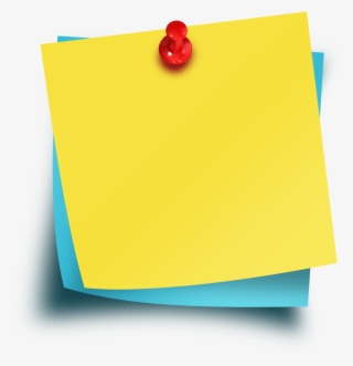 Sticky Notes With Thumbtack Psd Template