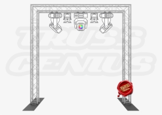 10-foot Truss Goal Post Kit F24 Square Aluminum Truss