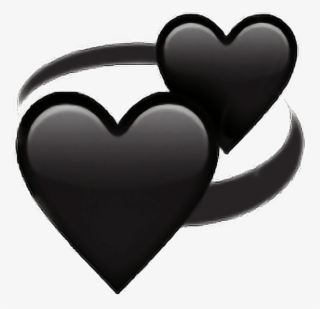 Black Love Heart Followback Followme Png Emoji Iphone