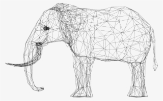 This Free Icons Png Design Of Low Poly 3d Elephant