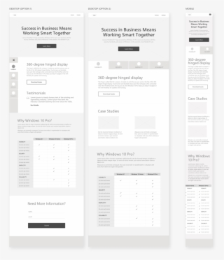 Desktop Wireframe