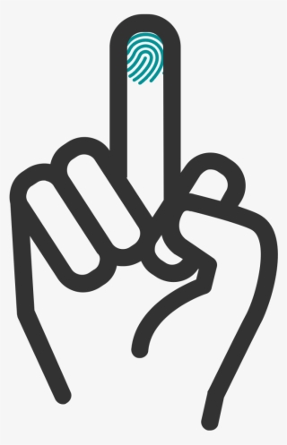 Finger, Middle Finger, Print, Hand