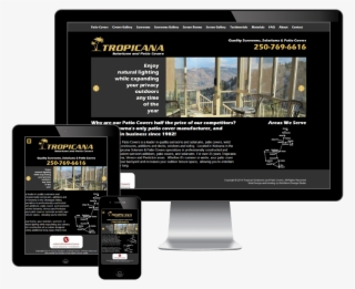 Website Design And Development For Tropicana Solariums