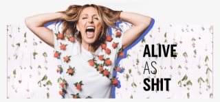 Suzy Batiz With Flowers