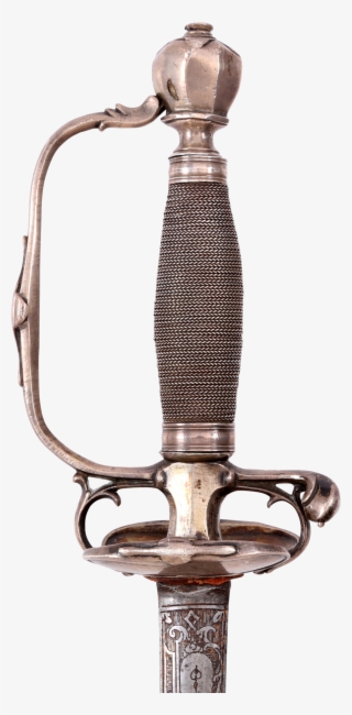 A Fine French Silver Hilted Smallsword C