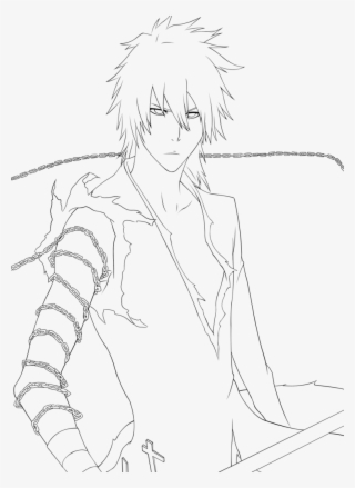 Ichigo Bankai Coloring Pages Sketch Coloring Page