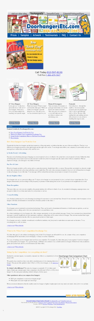 Doorhangers Etc Competitors, Revenue And Employees