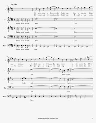 All I Want For Christmas Is You Mariah Carey Ttbb Sheet