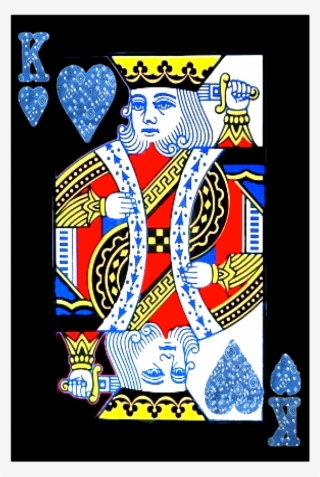 King Of Hearts Playing Card Blue Bandana Men's Tank
