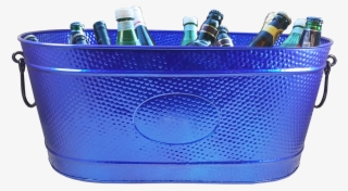 Brekx Seaside Blue Creighton Galvanized Pebbled Beverage