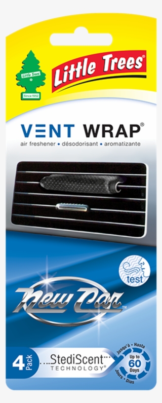 Little Trees 4 Pack Vent Wrap New Car