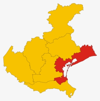 Map Of Metropolitan City Of Venice