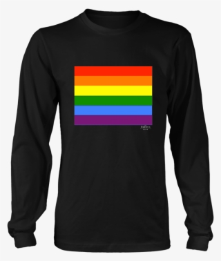 Pride Flag Black Unisex Long Sleeve Shirt