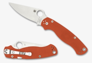 Spyderco Paramilitary™ 2 Burnt Orange Cpm® Rex® 45