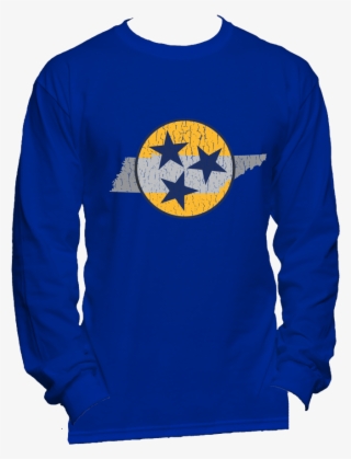 Tri Star Yellow Mens Long Sleeve T Shirt