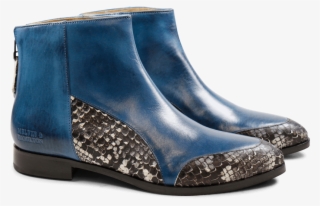 Bottines Jessy 12 Phyton Blue Crust Mid Blue Hrs