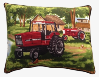 Ih Farmall 450 & Ih 5088 Tractors Throw Pillow
