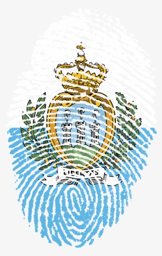 San Marino Flag Fingerprint 662730