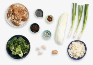 Korean Rice Cakes With Shiitake Mushrooms, Napa Cabbage