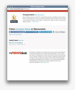 If Your Company Is Using Mynewsdesk But Not The Hosted