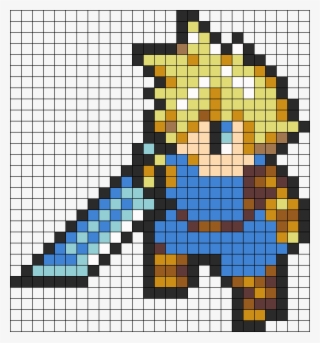 Ffvii Cloud Perler Bead Pattern / Bead Sprite