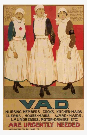 First World War Recruitment Poster By Artist Joyce - Wwi British Nurse Propaganda