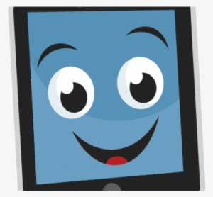 Ipad Clipart Happy - Cartoon