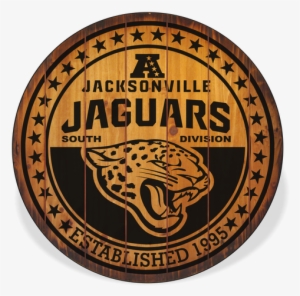 Jacksonville Jaguars Barrel Top Sign - Jacksonville Jaguars Large Enamel Pendant In Gold Plate