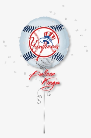 New York Yankees Ball - 18" Mlb New York Yankees Baseball Balloon - Mylar Balloons