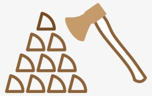 Firewood Stack And Ax Icon For Above And Beyond Tree - Firewood