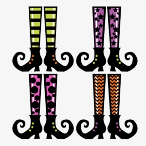 Witch Shoes Svg Cut Files For Scrapbooking Paper Crafts - Witches Feet Clipart Free