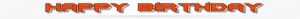 Hd Happy Birthday Png - Orange