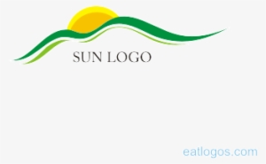 Sun With Hills Logo Design Download - Illustration