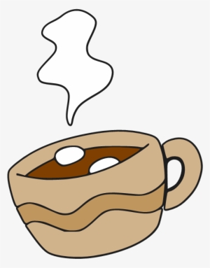 Hot - Cartoon Hot Chocolate With Marshmallows