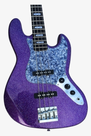 Custom Shop Sparkle Purple Jazz Silver Dust Metallic - Purple Sparkle Bass Guitar