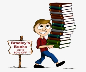 Cartoon Man With Books