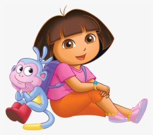 Dora And Boots Sitting
