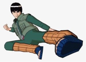 Naruto Con Artwork Might Guy - Might Guy Kick
